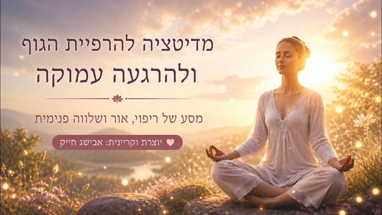 מדיטציה להרפיית הגוף ולהרגעה עמוקה | מסע של ריפוי, אור ושלווה פנימית | יוצרת וקריינית: אבישג חייק