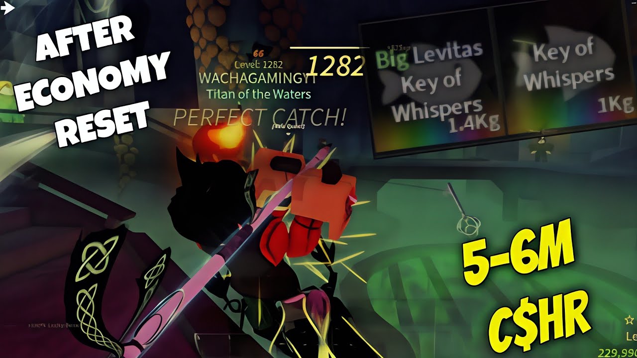 Best Grinding Spot for C$ in Fisch (5-6m/hr) After Economy RESET | Roblox