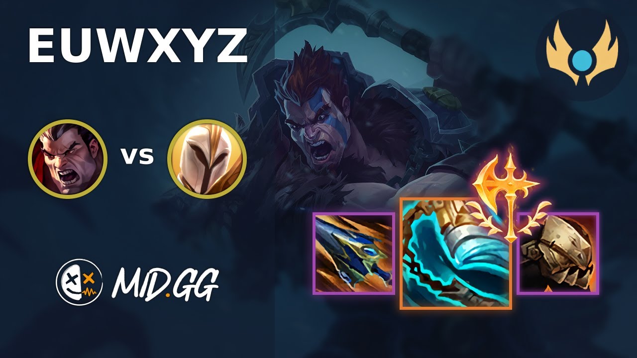 MID.GG: [ EUWXYZ ] Darius TOP vs Kayle | EUW CHALLENGER | LOL Season 2025