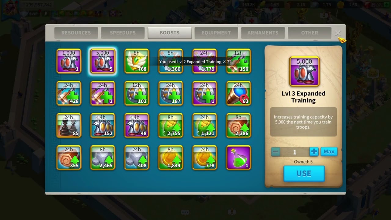BABA TC ATASON - TRAINING TROOPS FOR ZENITH : Rise of Kingdoms