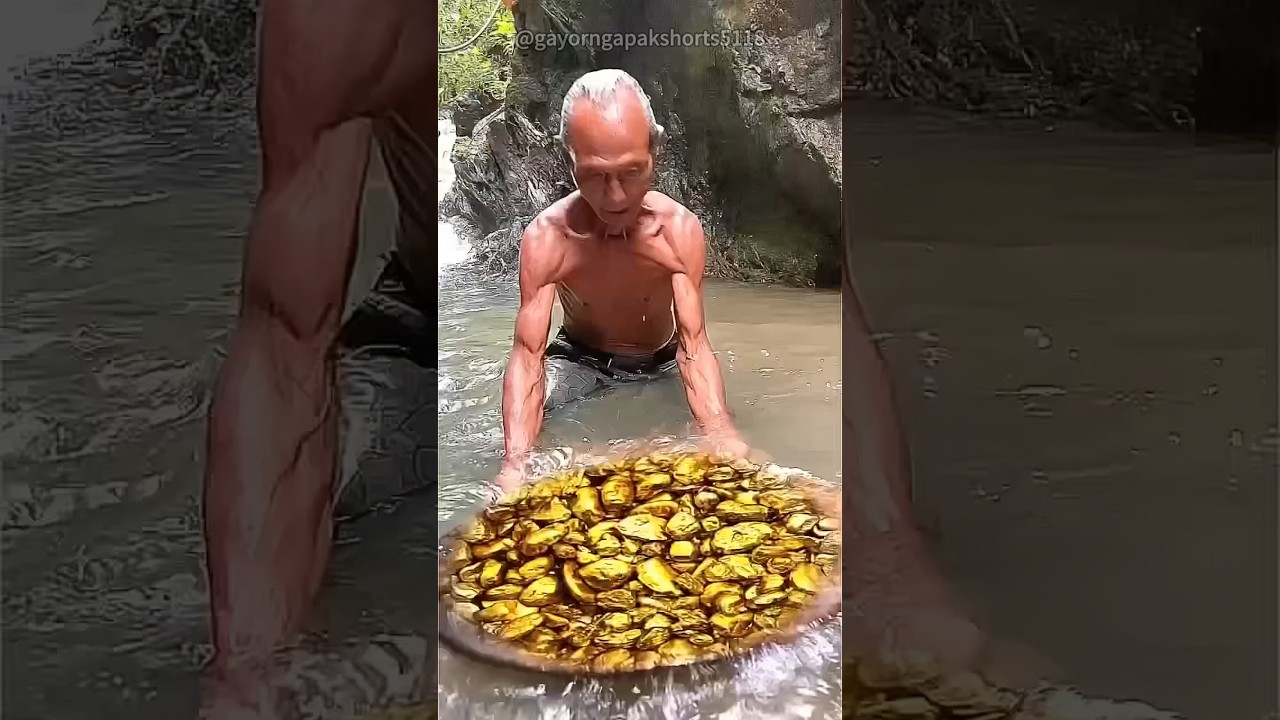 高齢者が川で砂金を大量に採取した&zwnj; #雑学