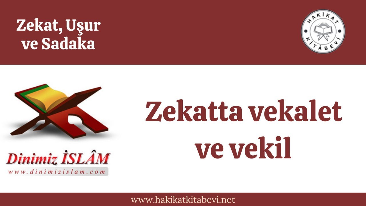 Zekatta vekalet ve vekil