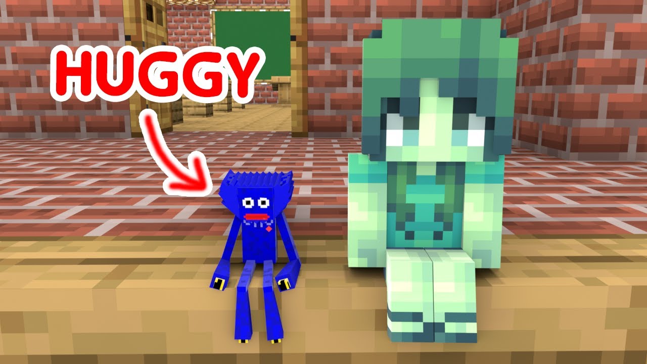 HUGGY WUGGY and BABY ZOMBIE GIRL - Minecraft Animation