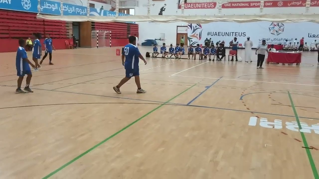 مباراة شباب الأهلي و النصر كرة يد براعم الشوط الأول