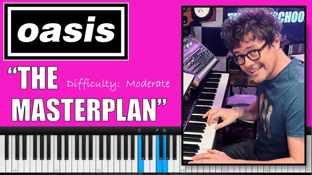 How to Play 'The Masterplan' by Oasis! - Piano Tutorial