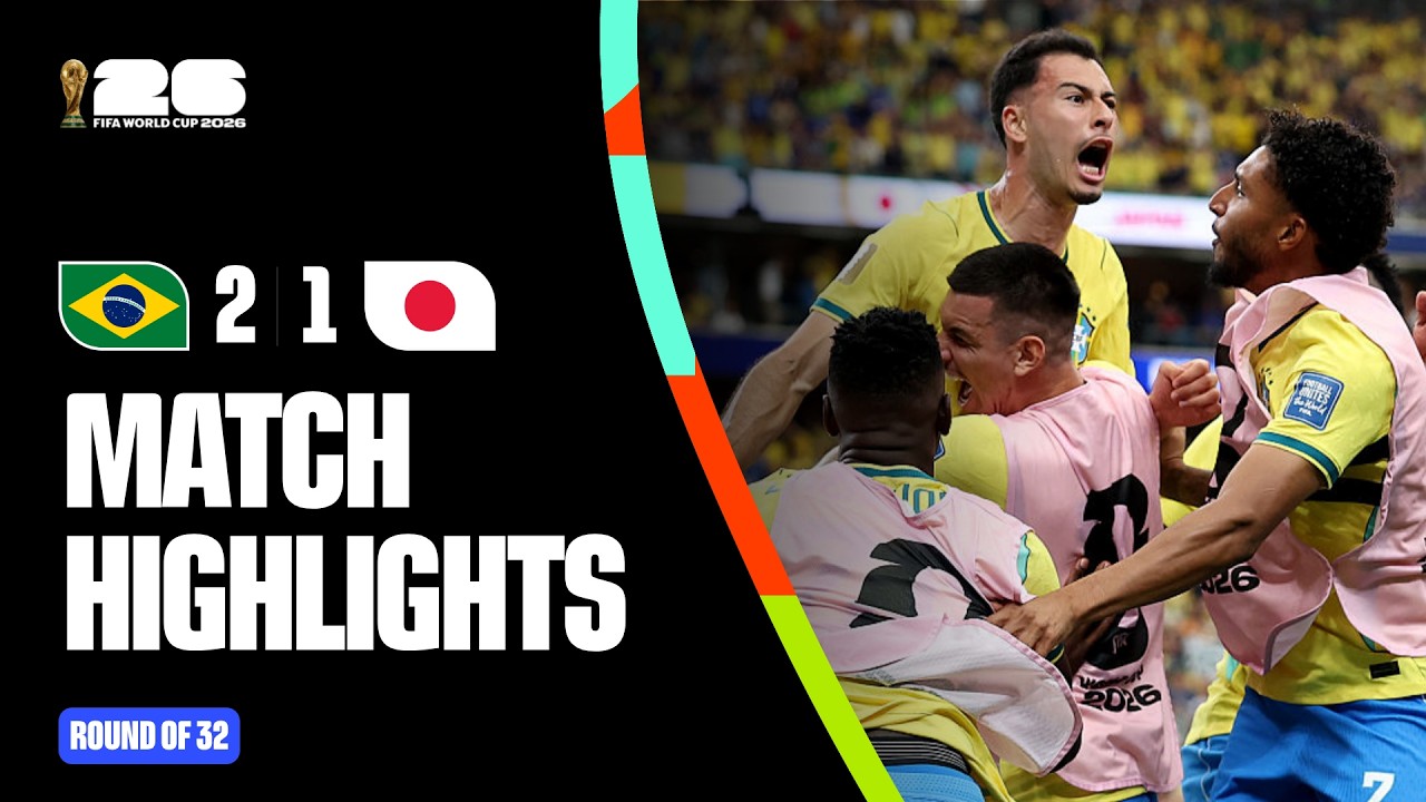 Highlights | Brazil 2-1 Japan | FIFA World Cup 2026&trade;