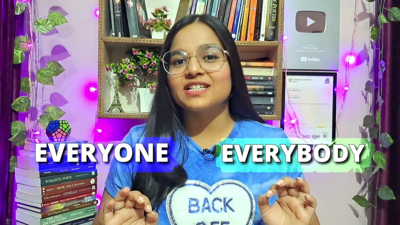 EVERYONE VS EVERYBODY - What's the difference | Easy English Grammar Lesson