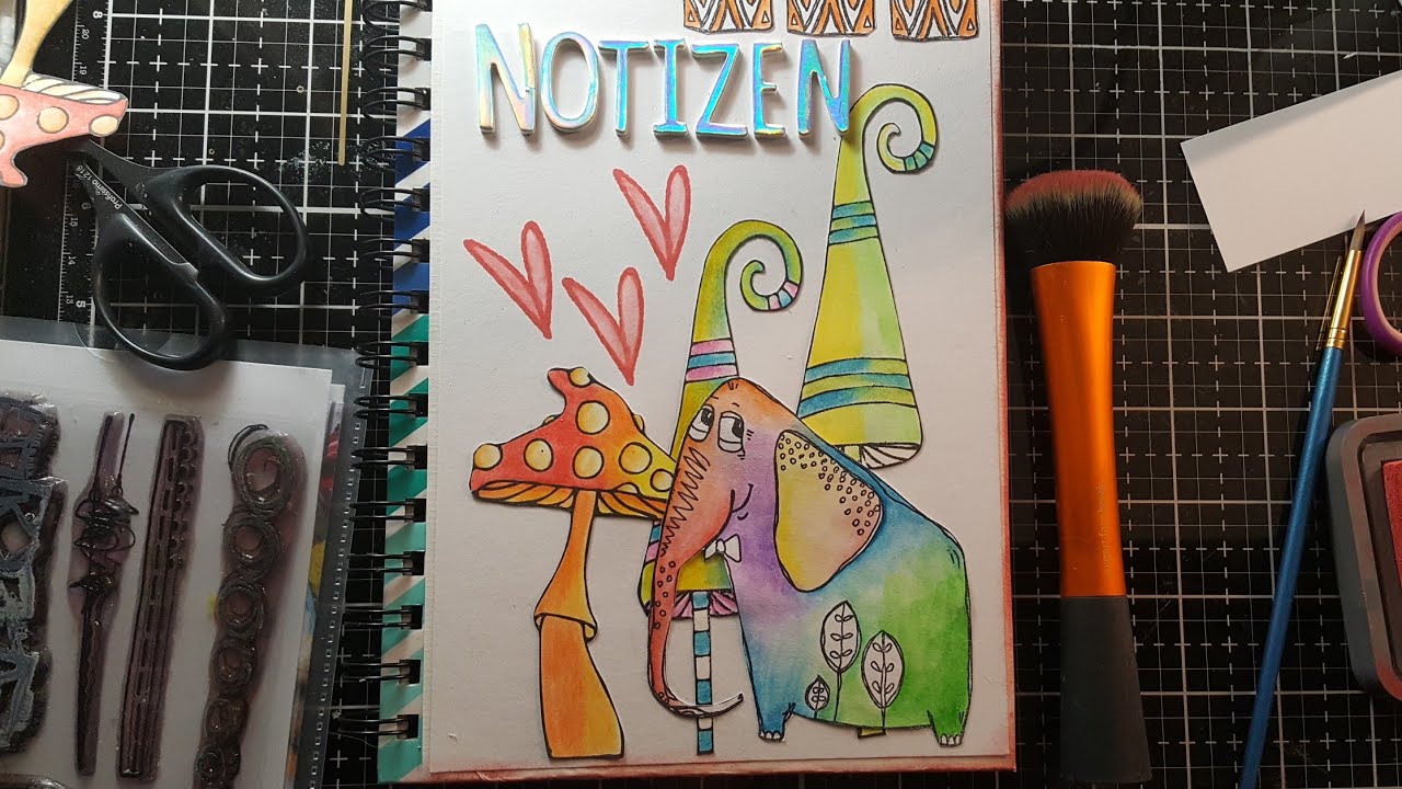 Watch me craft | Notizbuch gestalten #1