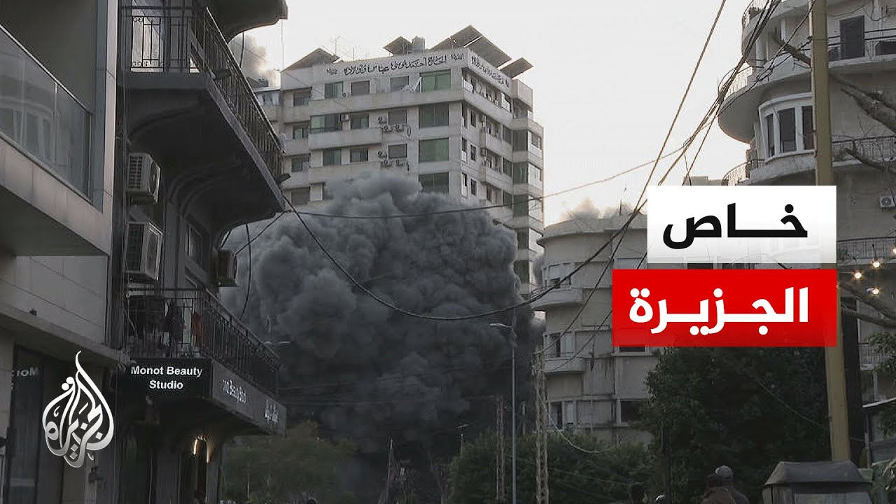 غارة إسرائيلية على مبنى بمنطقة الباشورة في وسط بيروت