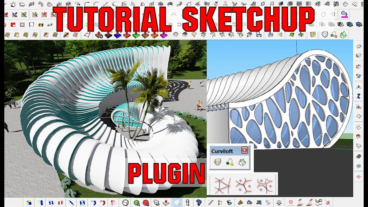 TUTORIAL DE SKETCHUP - PLUGIN CURVILOFT