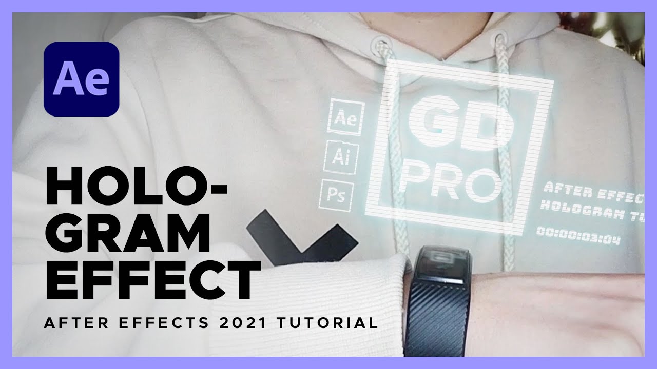 Hologram Logo Effect | After Effects Simple Tutorial | Free Project
