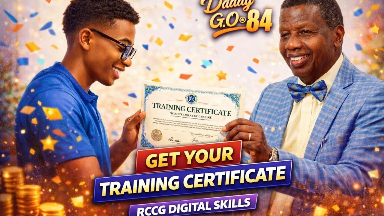 How to Get Your RCCG Digital Skills Training Certificate | Pastor E.A. Adeboye @84