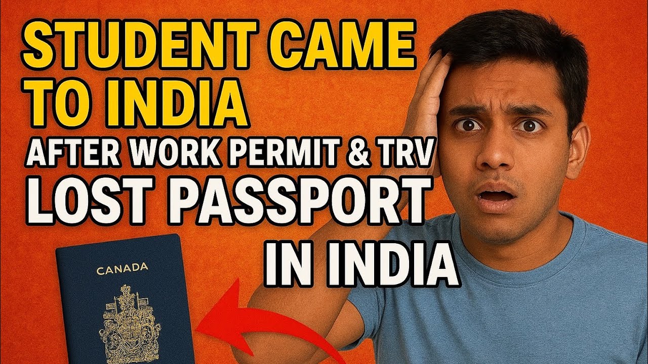 Student Passport lost with valid work permit and TRV in India, TRV approved in 6 days after #canada