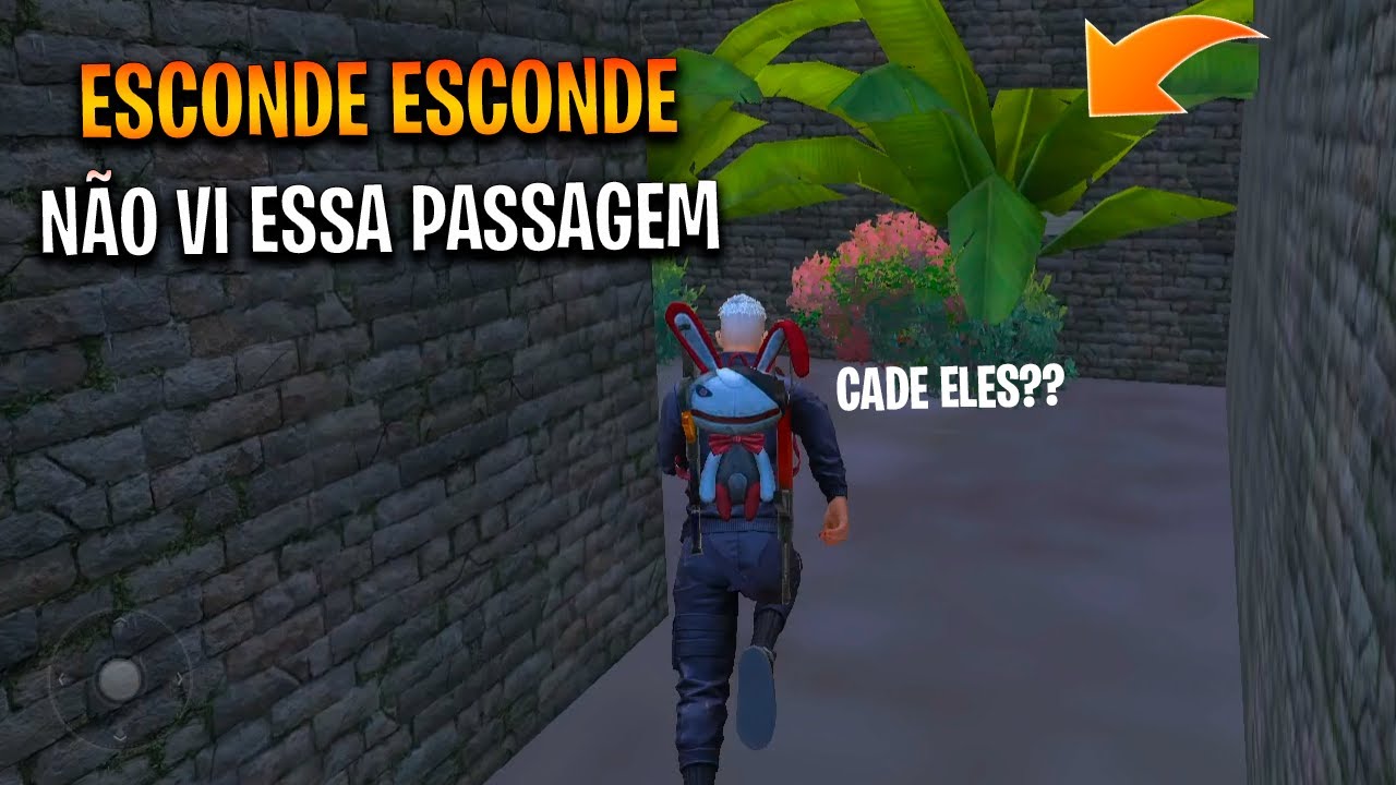 ESCONDE ESCONDE  - TINHA UM BURACO CAMUFLADO QUE ME COMPLICOU NO FREE FIRE #freefire #ff