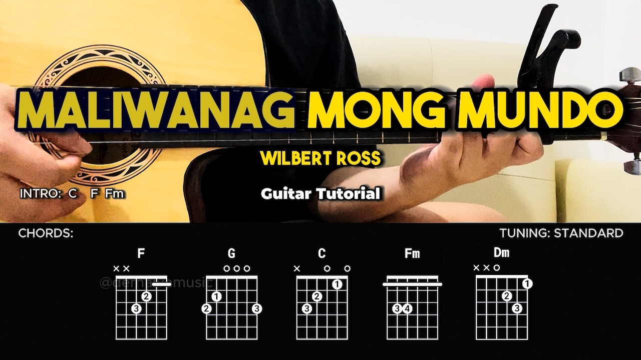 Maliwanag Mong Mundo - Wilbert Ross | Easy Guitar Tutorial For Beginners (CHORDS & LYRICS)