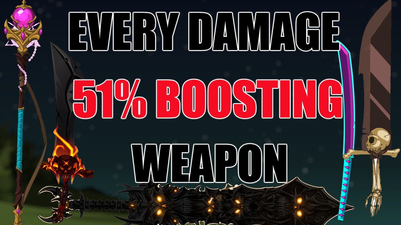 AQW EVERY Все виды оружия, увеличивающие урон (51%)