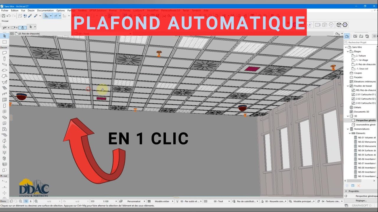 ArchiCAD: Générer automatiquement un plafond – Astuce rapide et efficace