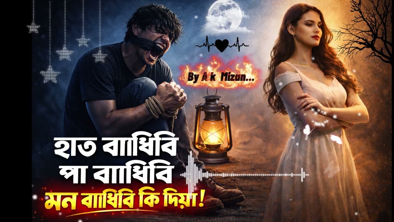 হাত বান্ধিবি পা বান্ধিবি মন বান্ধিবি কি দিয়া || 💔🎧 ||Hat bandhibi Pa bandhibi Mon bandhibi ki diya💔🔥