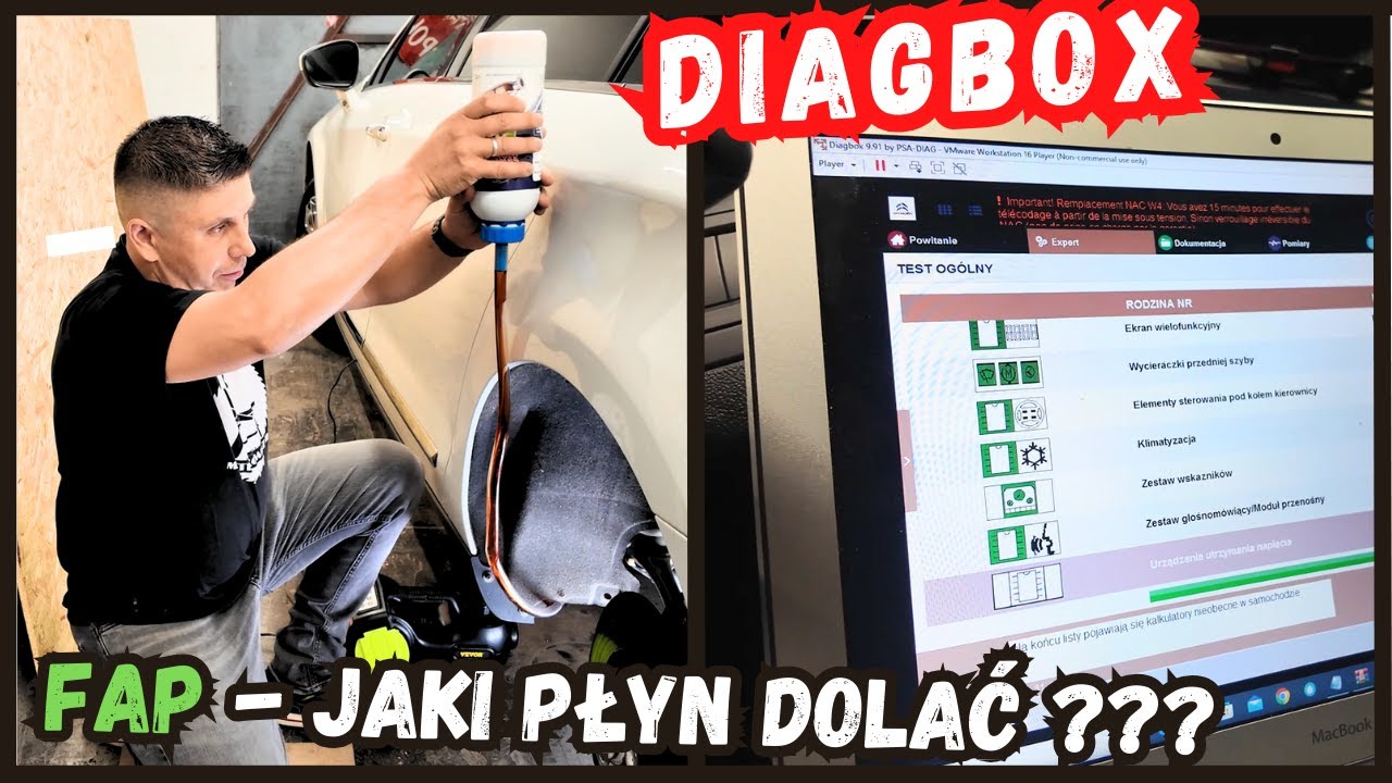 To auto trzeba tankować tylko do pełna | FAP - dolewka płynu | Podłączam komputer DIAGBOX |  C 5
