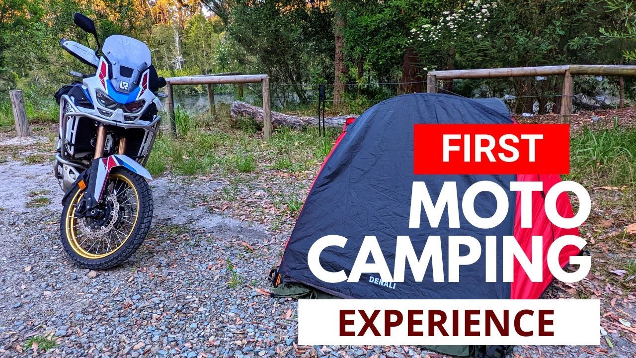 FIRST MOTO CAMPING EXPERIENCE ON THE AFRICA TWIN ADVENTURE SPORTS DCT - ASMR camping