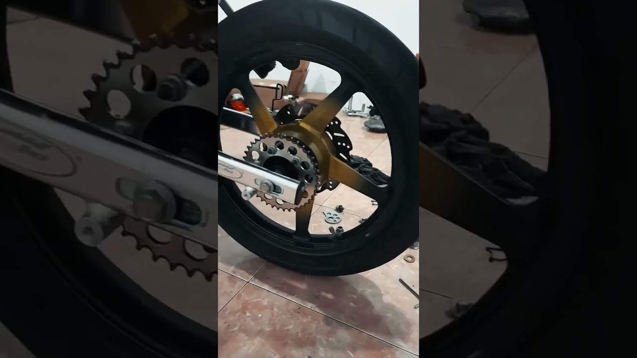 Ganti swing arm vixion | swing arm allumunium | swingarm supertrack #komorod v#vixionmodifikasi