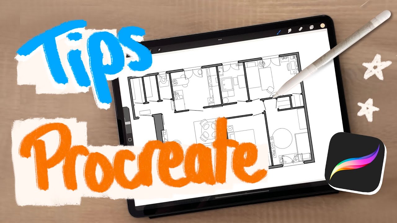 9 ASTUCES PROCREATE pour l'ARCHITECTURE - Tutoriel pour Ipad