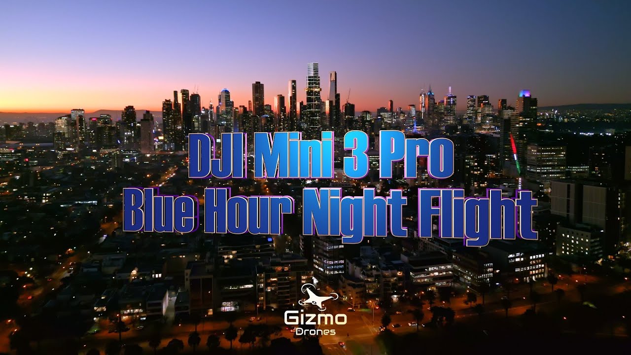 DJI MINI 3 PRO - Blue light night flight - What do you think?