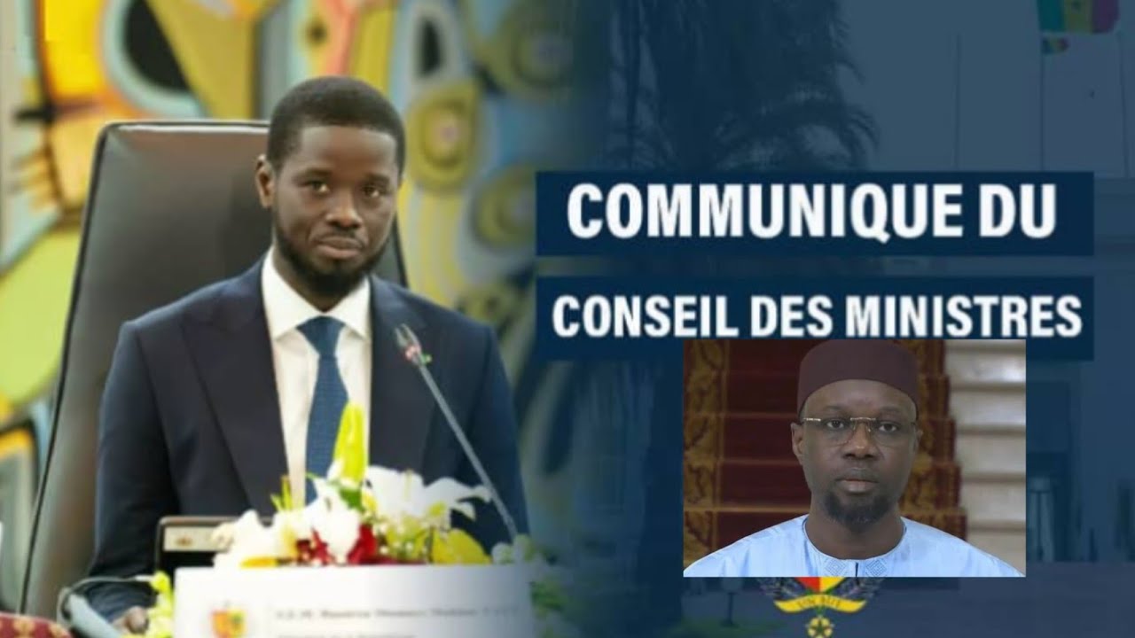 🚨 COMMUNIQU&Eacute; DU CONSEIL DES MINISTRES DU 10 SEPTEMBRE 2025: Message du PR DIOMAYE FAYE AUX MINISTRES