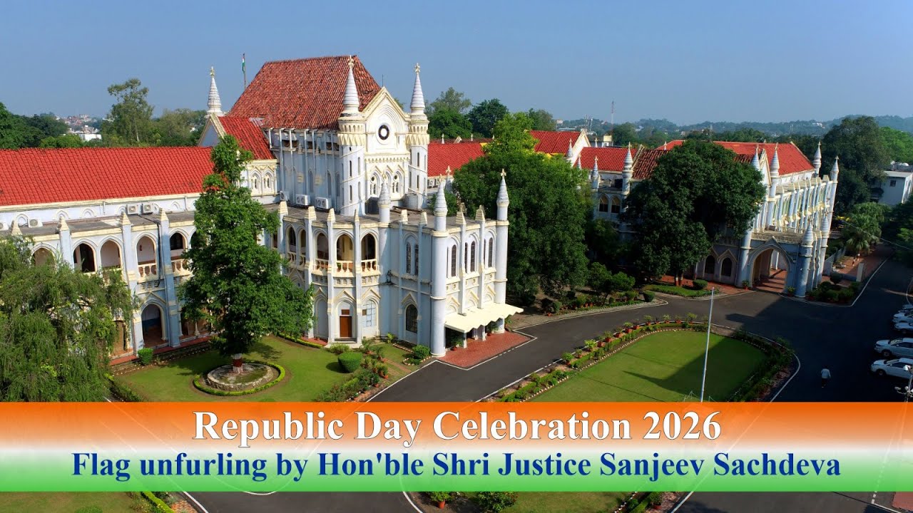 Flag Unfurling by Hon'ble Shri Justice Sanjeev Sachdeva, Chief Justice, High Court of M.P.