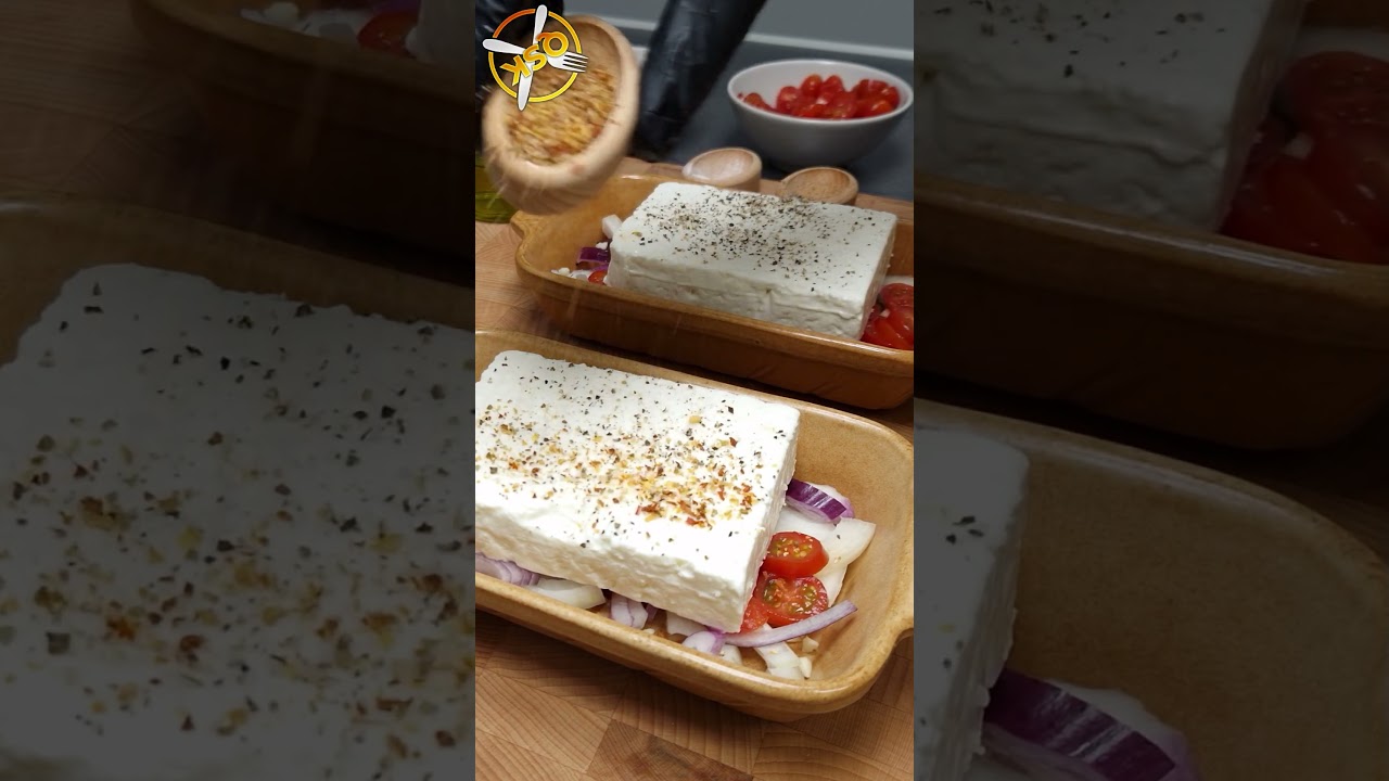 Schafsk&auml;se / Fetak&auml;se &uuml;berbacken. Wenig Aufwand, bester Geschmack! #short