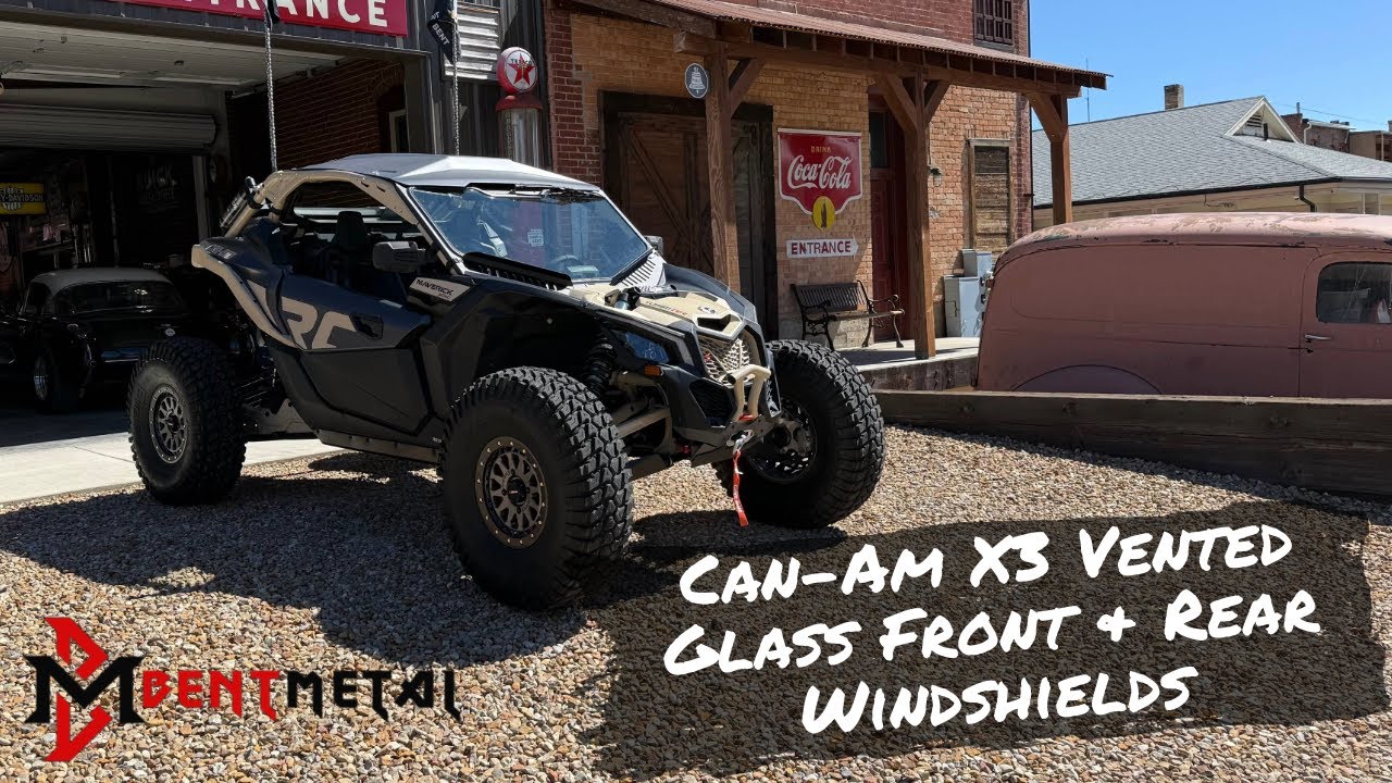 Bent Metal Off-Road Glass Front & Rear Windshields For Can-Am X3