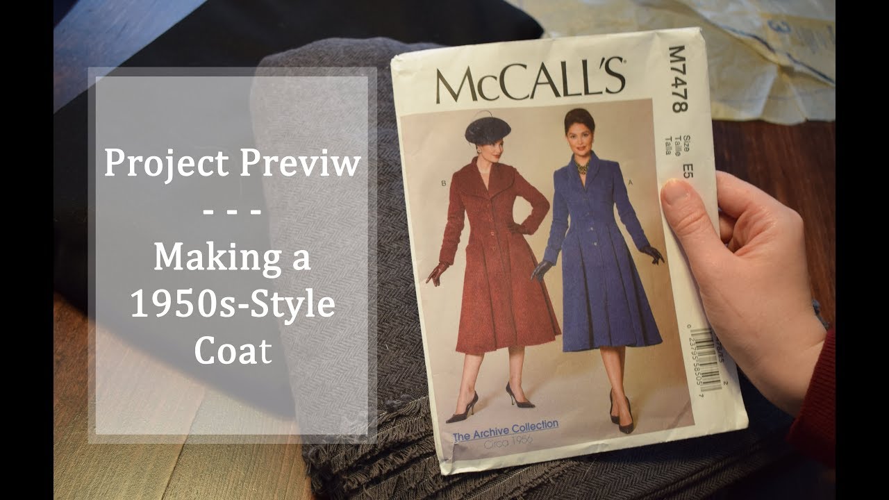 Pattern Preview: Making a 1950's Style Coat // Clara Sews Vintage