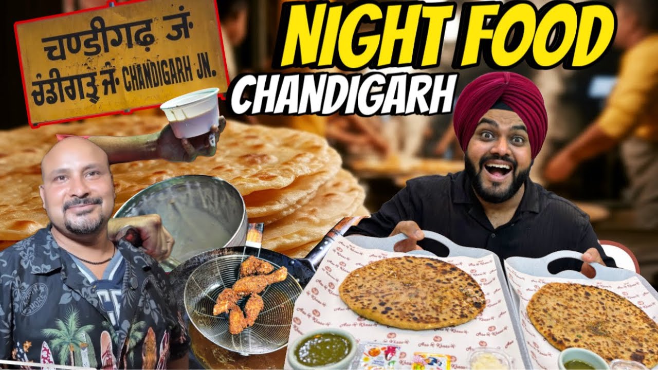 Chandigarh's Night Market Foodie Adventure | Indian Street Food | Oyefoodiesingh