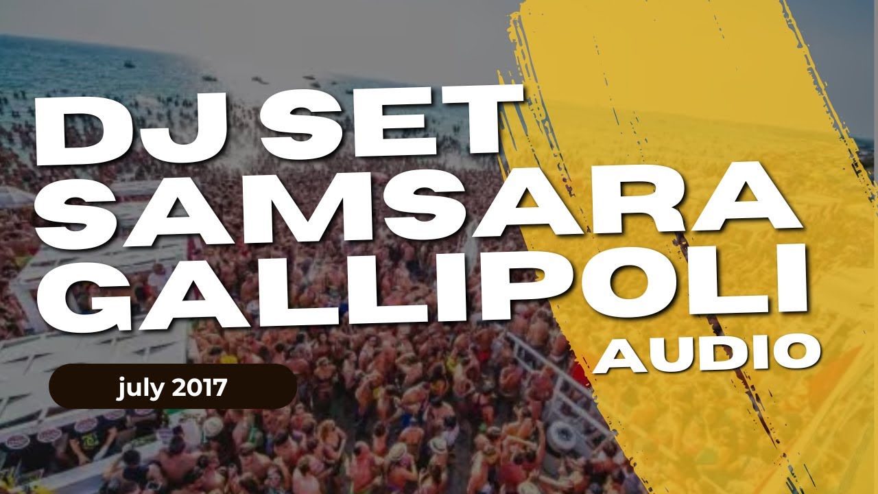 Danilo Seclì Live @ Samsara Gallipoli - July 2017 - AUDIO