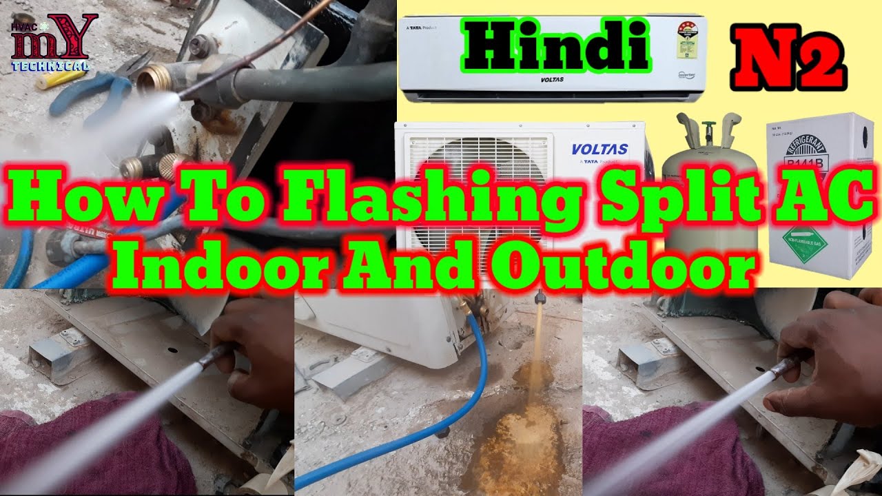 How To Flashing Split AC Indoor Outdoor Hindi/Urdu