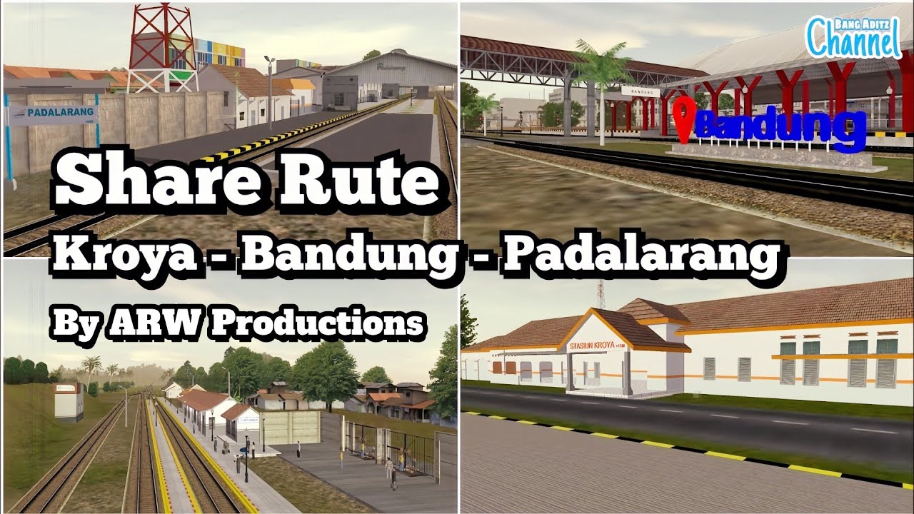 SHARE Rute Kroya - Bandung - Padalarang HD | Trainz Simulator Android