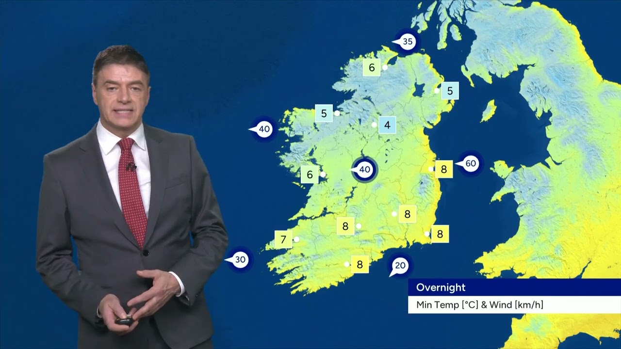 Irish weather forecast 15 Nov 2025 | Nine O'Clock Weather