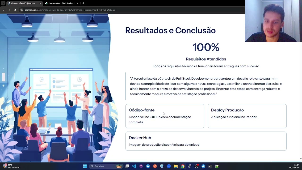 APRESENTAÇÃO DO TECH CHALLENGE DE FULL STACK DEVELOPMENT DA FIAP - FASE 3