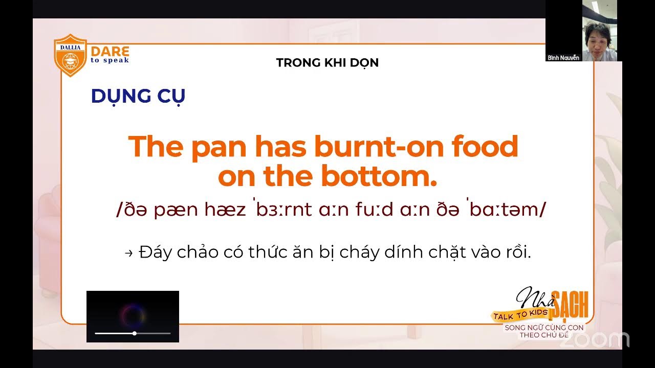 NHÀ SẠCH - TIẾNG ANH NHẸ NHÀNG - BUỔI 6 (30/1/2026)