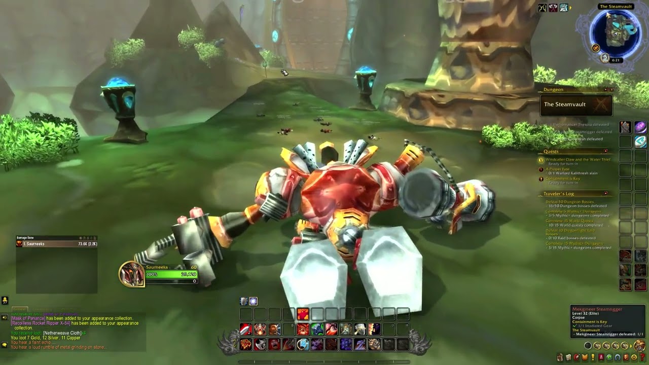 WOW: Soloing Dungeons: The Steamvaults