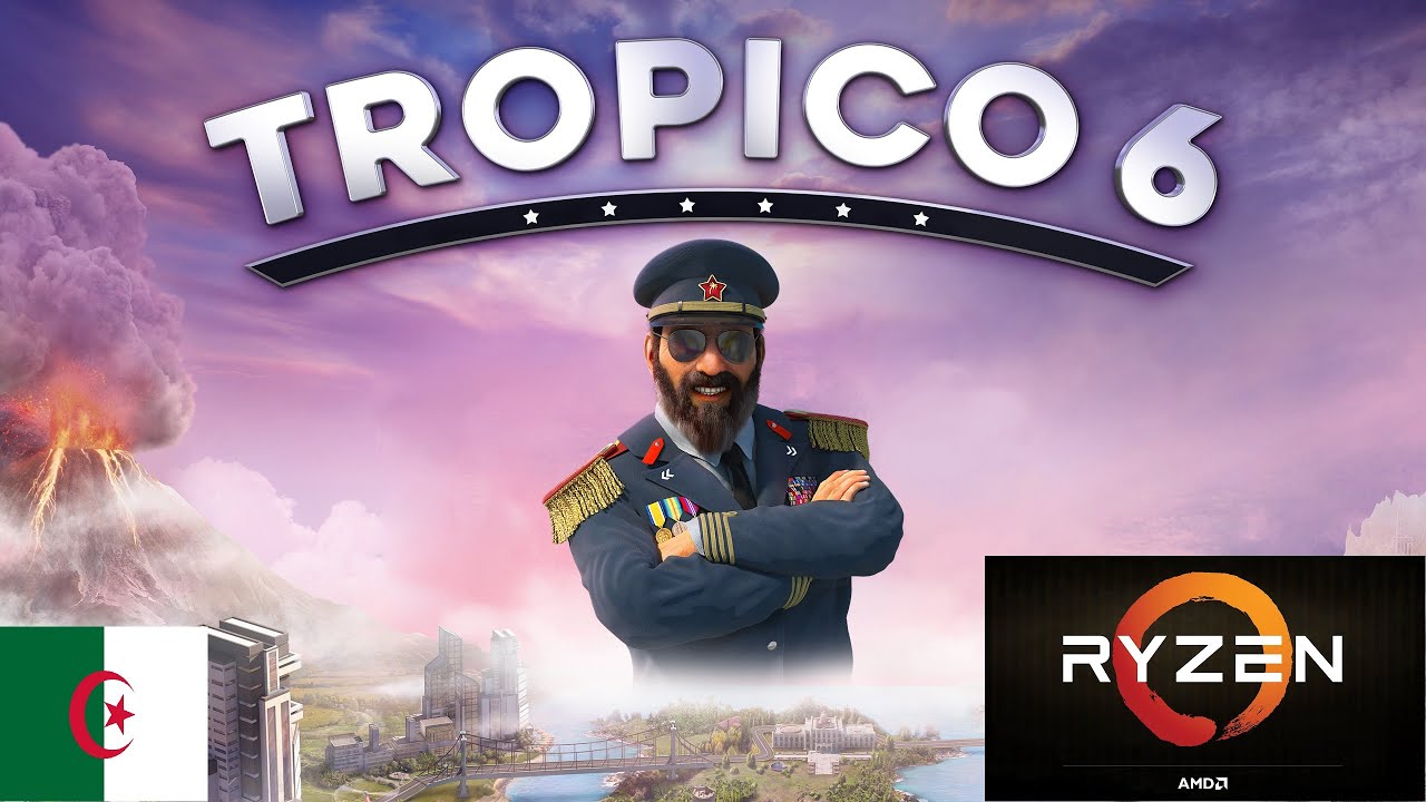 Tropico 6 test on Ryzen 3 4300U + VEGA + 12GB RAM !!!