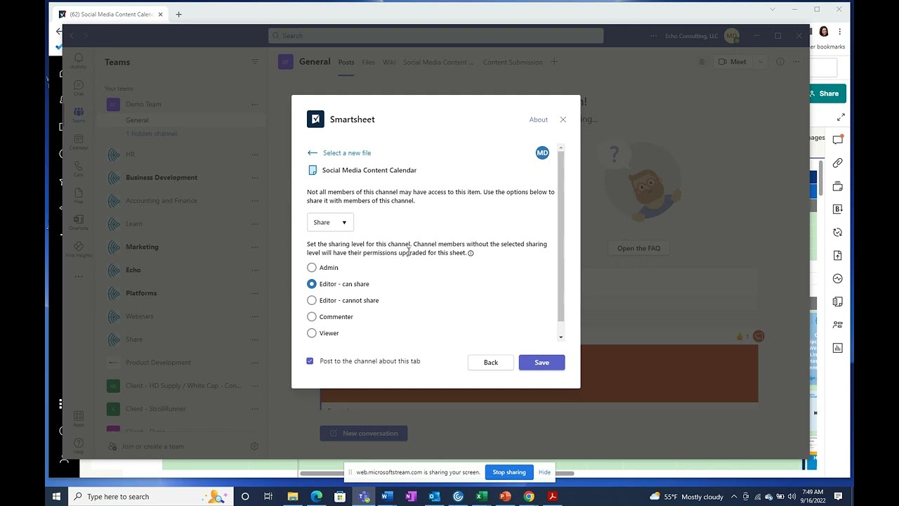 Учебное пособие по интеграции Smartsheet с Microsoft Teams | Как использовать интеграцию Smartshe...