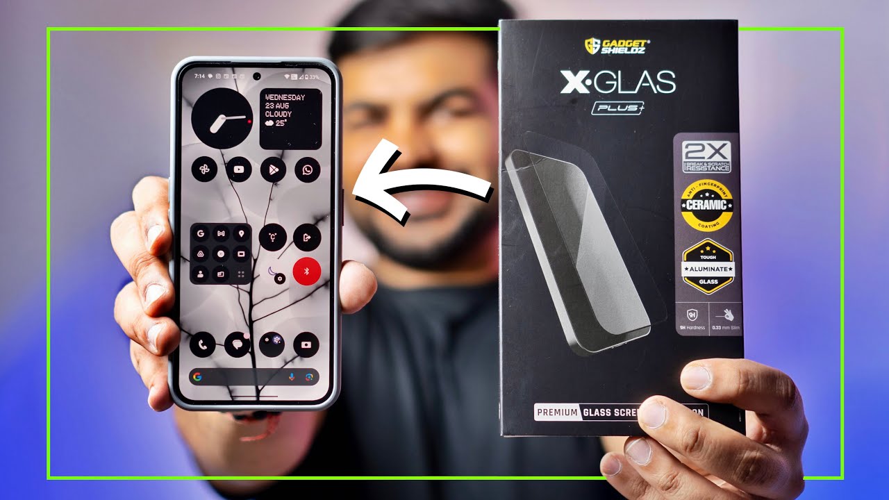 Best Screen Protector for Nothing Phone 2 | GadgetShiedz X-Glass Plus | Best Tempered Glass | Hindi