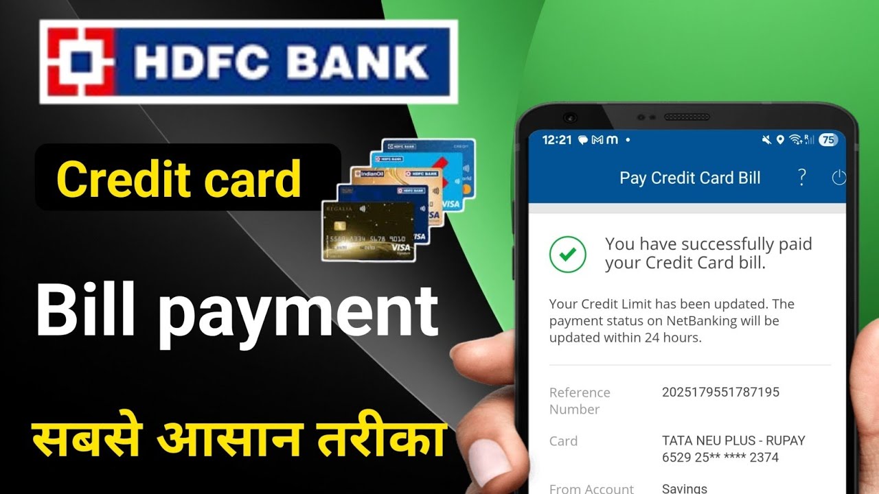 HDFC Bank Credit Card Bill Pay Kaise Kare | Hdfc Bank Credit Card Bill Payment