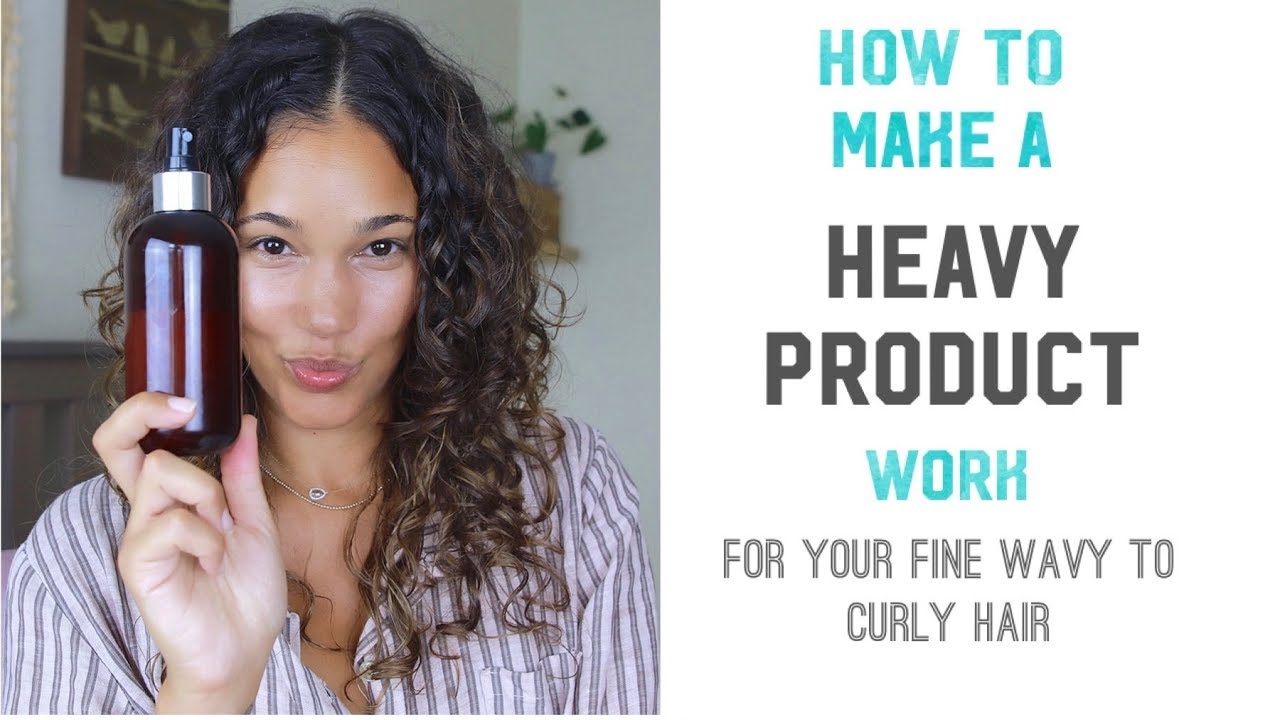 Quick fix for heavy product. Weighed Down Fine Wavy to Curly Hair - DIY