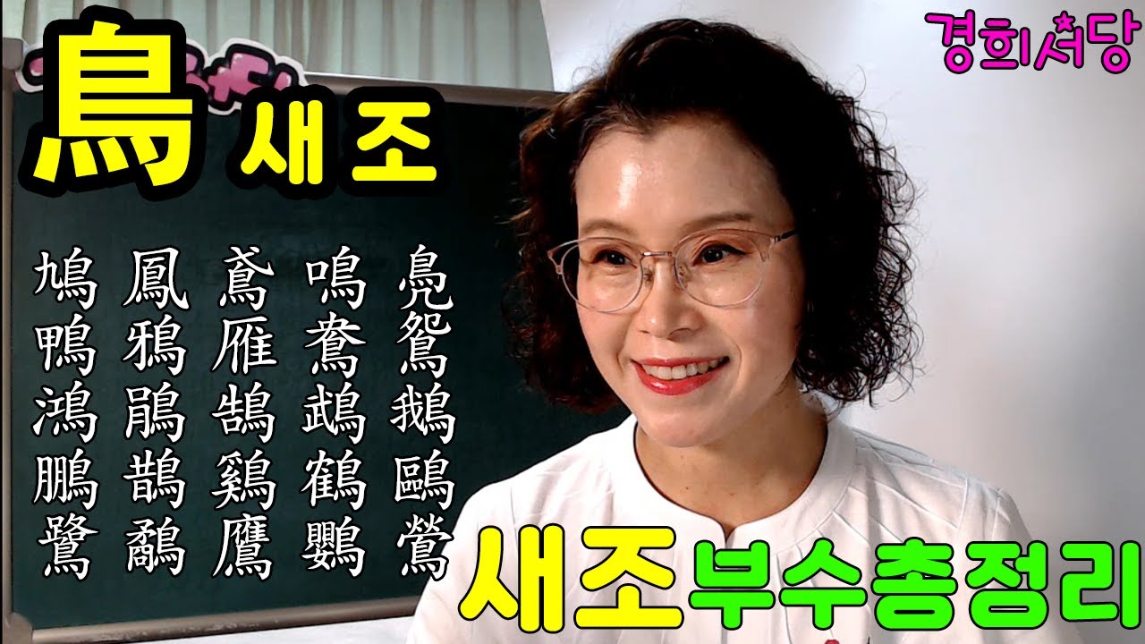 鳥 새조 부수 총 정리