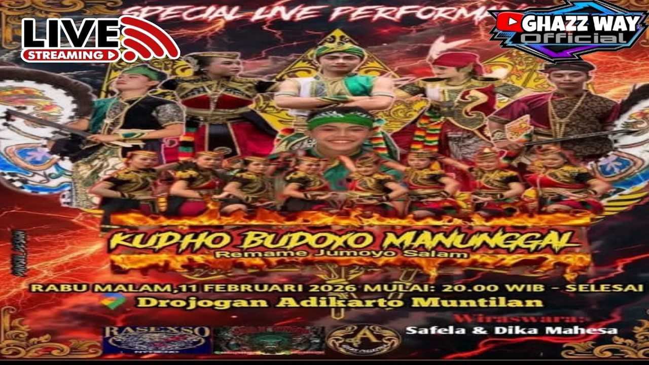 🔴 Live Jathilan kudho Budoyo Manunggal 📍Drojogan Adikarto Muntilan