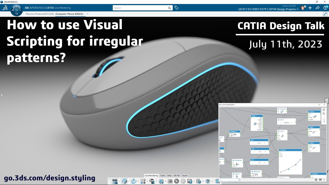 [CATIA Design Talk] How to use visual scripting for irregular patterns?