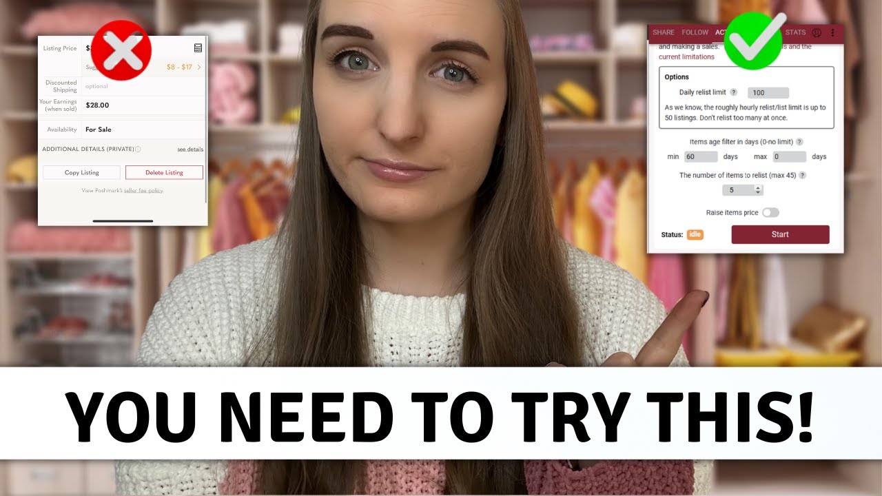 The *MOST IMPORTANT* Thing to Do on Poshmark! | Relisting- What is it and how to do it!