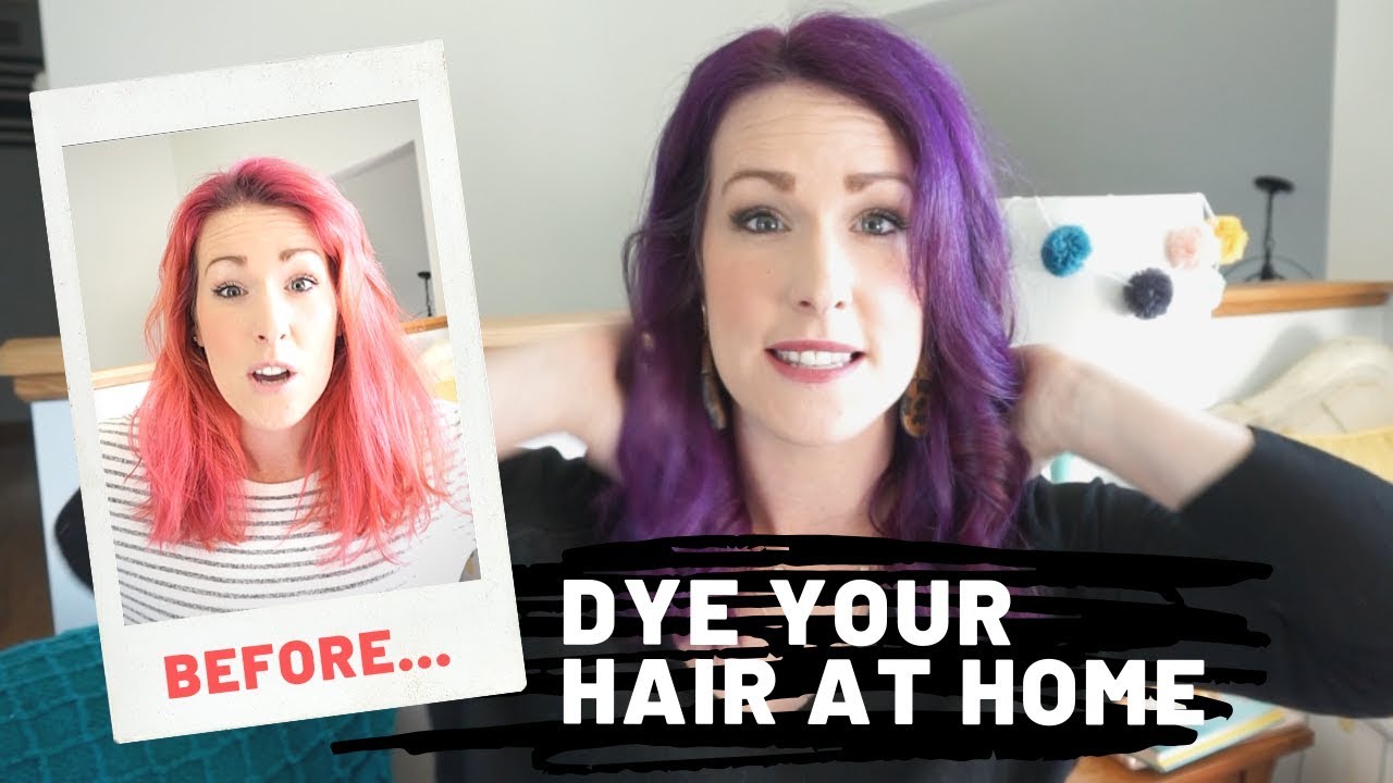 How to Dye Your Hair At Home with Pravana | Purple Hair Dye Tutorial